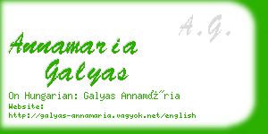 annamaria galyas business card